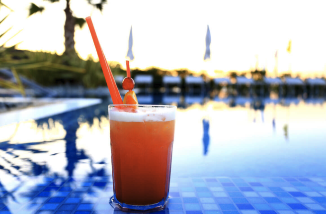 Cocktail by the pool
